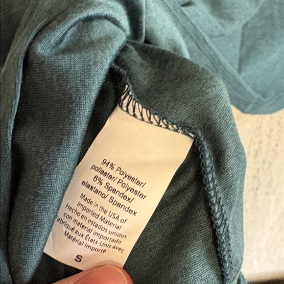 Beyond Yoga Morning Light Pullover Long Sleeve Hunter Green Nocturnal Navy sz S - Picture 6 of 6